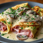 Ficelle Picarde sans gluten gratinée dans un plat traditionnel