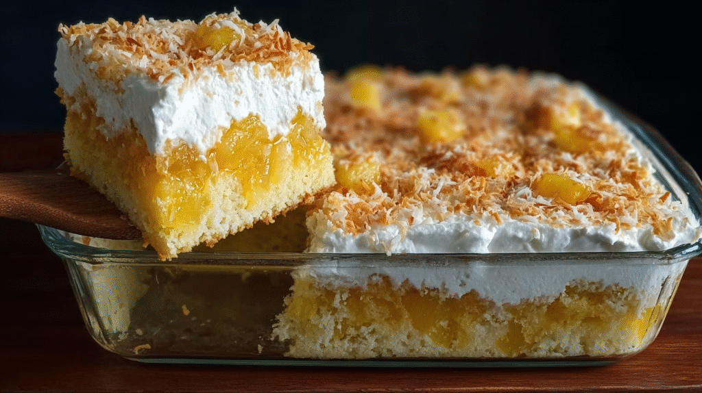 gâteau rêve ananas coco