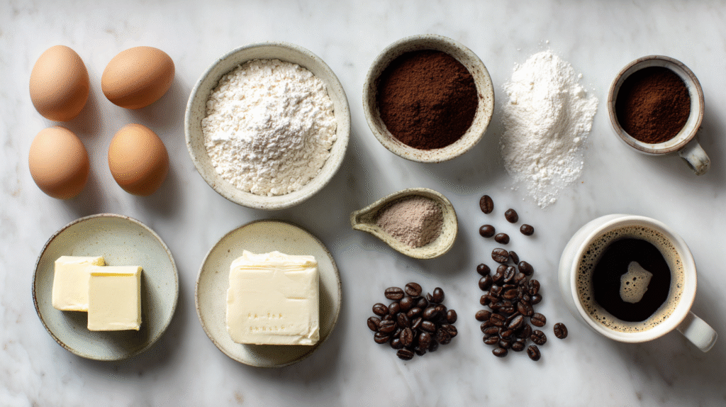 Bûche de Noël moka café : la recette sans gluten qui fait sensation 6 ingrédients sans gluten pour bûche de Noël moka café