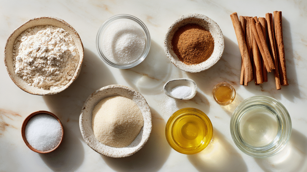 Ingrédients sans gluten pour churros maison