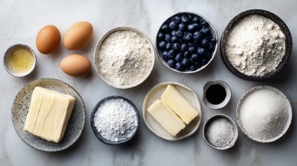 Gâteau aux Myrtilles de Cédric Pernot : Recette Sans Gluten Gourmande 6 Ingrédients sans gluten pour le Gâteau aux Myrtilles de Cédric Pernot