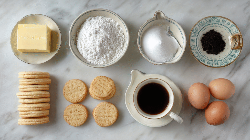 ingrédients pour gâteau Petit Beurre sans gluten