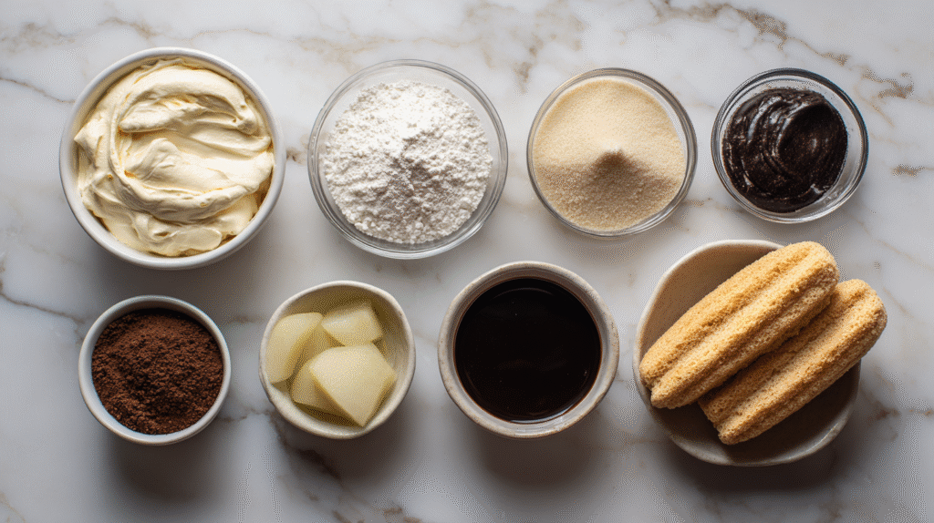 Tiramisu de Noël Sans Gluten : Recette Gourmande et Facile à Préparer 6 Ingrédients pour tiramisu de Noël sans gluten