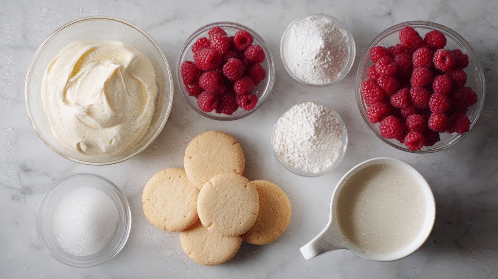 Verrines gourmandes aux framboises et crème vanille : dessert sans gluten ultra frais 6 ingrédients pour verrines gourmandes aux framboises et crème vanille