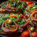 Osso Bucco aux Olives sans gluten dans une cocotte