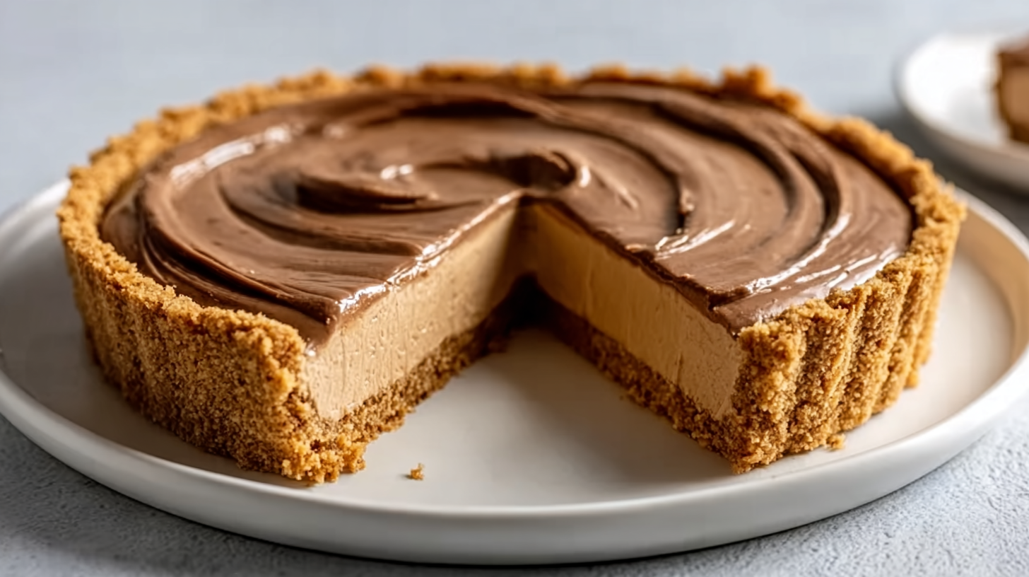 Tarte Moka Sans Cuisson : Dessert sans gluten facile et fondant 4 Tarte Moka Sans Cuisson sur table rustique