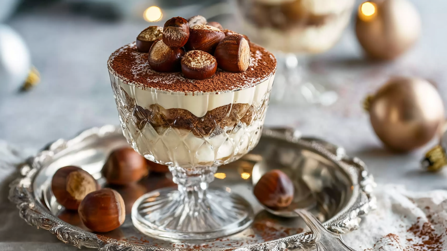 Tiramisu de Noël Sans Gluten : Recette Gourmande et Facile à Préparer 4 Tiramisu de Noël sans gluten avec décor festif