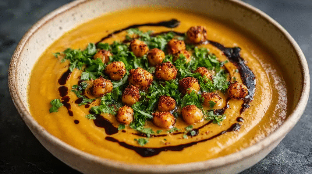 service velouté courge pois chiches