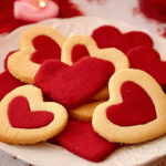 biscuits sablés bicolores pour la Saint Valentin sans gluten