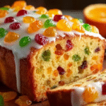 cake à l’orange et fruits confits sans gluten
