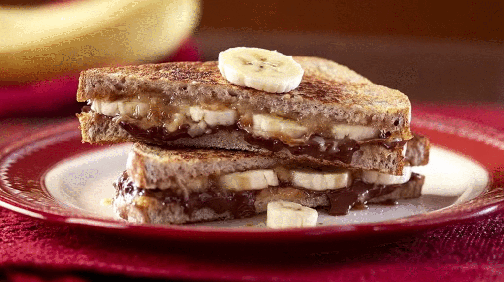 Croque banane choco sans gluten fondant et doré