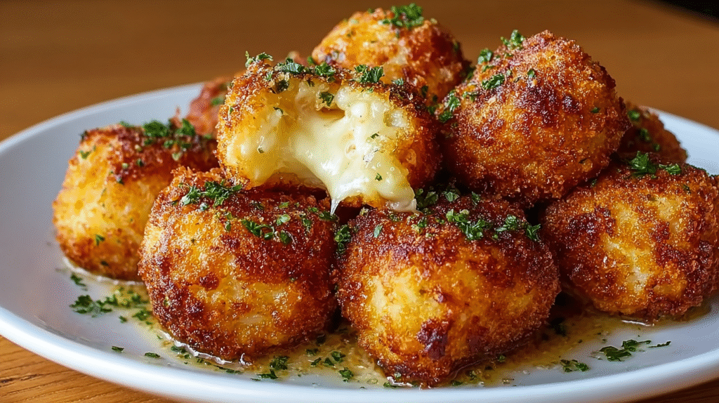 Croquettes de pommes de terre au fromage prêtes à servir