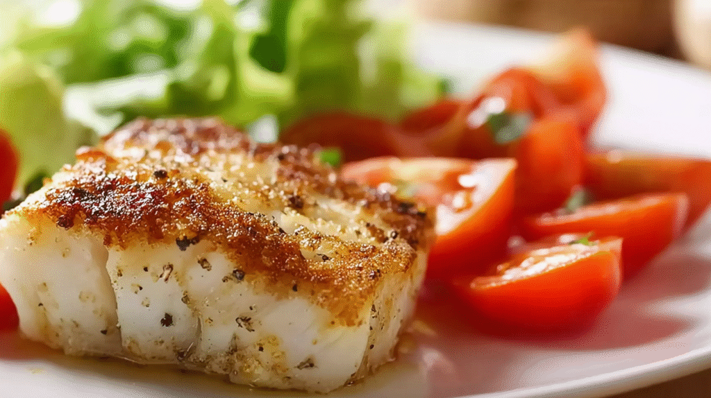 Filet de julienne au four avec gratin de carottes