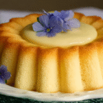 Gâteau magique à la vanille sans gluten à trois couches