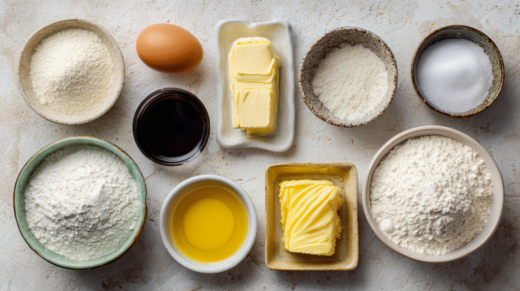 Ingrédients pour babka aux oignons sans gluten