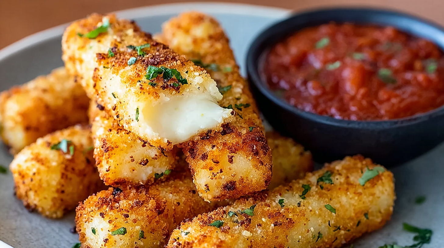 Mozza sticks au airfryer sans gluten croustillants