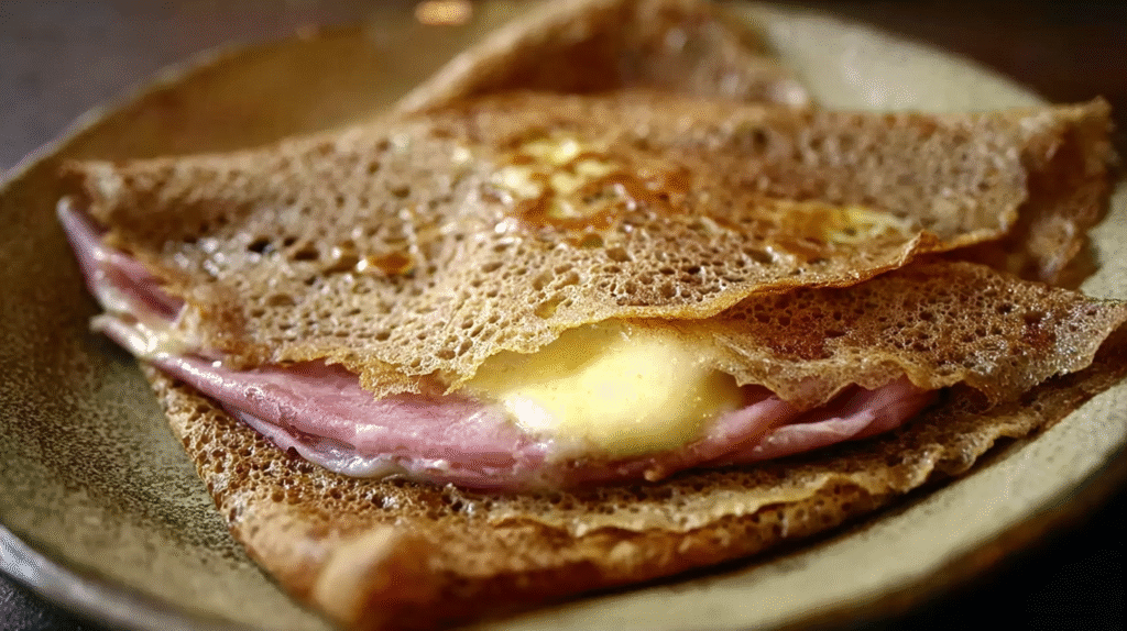 Pâte à galettes de sarrasin : recette simple, sans gluten et savoureuse 7 cuisson et pliage d’une galette de sarrasin sans gluten