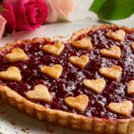 Tarte cœur de la Saint-Valentin sans gluten